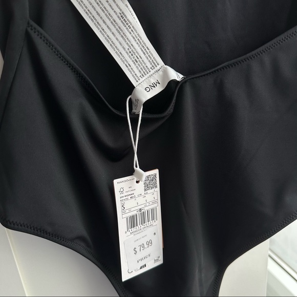 NWT Strappy Black One Piece Swimsuit - Picture 5 of 7